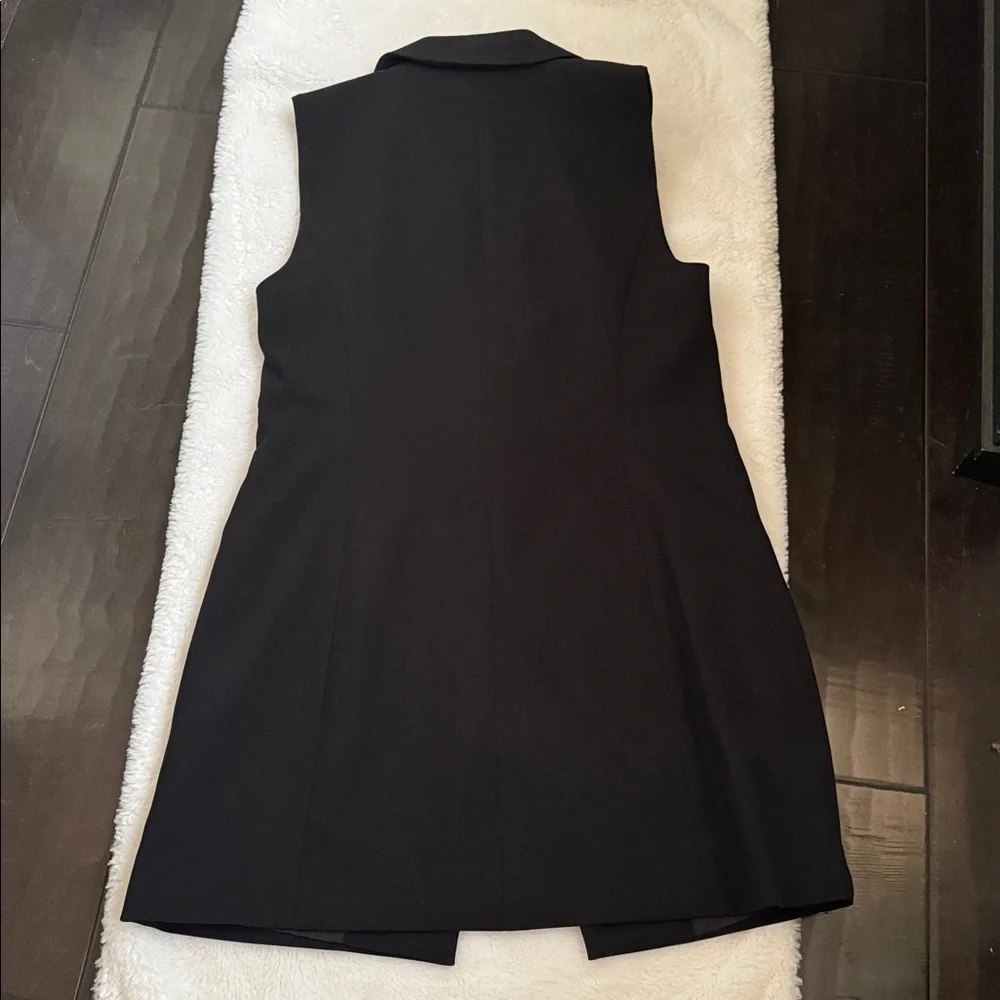 Cynthia Rowley Black Sleeveless Blazer Vest Size S - Picture 10 of 10